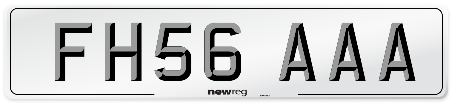 FH56 AAA Number Plate from New Reg